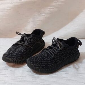 Yeezy Boost Black Kids Sneakers Size 10